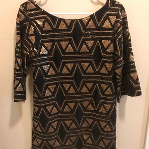 Billabong Designer’s Closet black beaded dress!